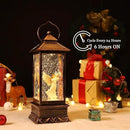 Christmas Decorations Snow Globe Lantern,Christmas Lantern with 8 Christmas Theme Music,Christmas Snow Globe Gifts Water Glittering Swirling Christmas Home Decoration（Dove Angel） by CozyNest Decor