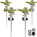 Chengu 4 Set Zinc Alloy Water Sprinklers Heads for Lawns Yard Heavy Duty Adjustable 360 Degree Watering Impact Pulsating Garden Sprinklers Multipack for Large Area Irrigation by GreenHaven Gardens