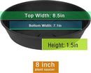 4 Packs 8 Inches Plant Saucer Drip Trays, Round Plastic Plant Pot Saucers Flower Pot Tray for Indoor Outdoor by GreenHaven Gardens