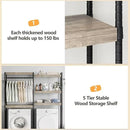 CABIHOME Heavy-Duty Laundry Shelf with Drying Racks | Space-Saving Adjustable Over-Washer Storage Organizer | 4-Tier Bathroom & Laundry Room Shelving Unit (Engineered Wood, 28") by CozyNest Decor