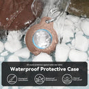 Upgrade Waterproof 4 Pack Airtags Holder with Apple Airtags Keychain, Hard PC Air Tag Case, Anti-Scratch & Shock Air tag Holder, Men's Women's Keyrings & Keychains -Black+Light Brown+Brown+Army Green by TinyTreasures Baby Boutique