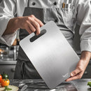 2 Pack Titanium Cutting Board- 100% Pure Titanium Cutting Boards For Kitche,Easy to clean,Double-sided food-grade Cutting Board For Cutting Meats, Fruits And Vegetables,M + L by CozyNest Decor