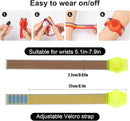 Kids Wristband Compatible with Apple AirTag, Protective Case for Air Tag GPS Tracker Holder with Nylon Bracelet, Adjustable Anti Lost Watch Band for Toddler Child Elder(Yellow & Khaki) by TinyTreasures Baby Boutique