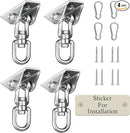 Heavy Duty Swing Hangers for Wooden Sets 2000 LB Capacity Hammock Hanger 360 Swivel Stainless Steel Swing Hardware Accessories 2 Packs for Porch Playground Yoga Heavy Bag by TinyTreasures Baby Boutique