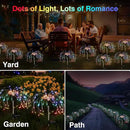 Firework Solar Garden Lights, 120 LED Solar Firework Lights with 8 Lighting Modes, Waterproof Sparkler Starburst Solar Lights Outdoor for Yard Porch Patio Backyard Decor Present, 4 Pack by GreenHaven Gardens