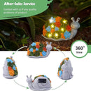Nacome Snail Statues with Succulent for Garden Decor: Solar Outdoor Clearance Outside Yard Art Porch Patio Balcony Front Lawn Ornaments –Birthday Gifts for Mom Grandma Women by GreenHaven Gardens