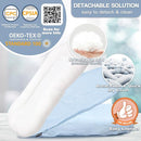 Baby Lounger - Snuggle Cozy Me Infant Lounger for Newborns | Breathable & Soft, Portable Awake-Time Pad, Essential Baby Gift- Blue (Lounger Cover Included) by TinyTreasures Baby Boutique