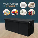 Extra Large Toy Storage Organizer with Lid - Sturdy, Collapsible Toy Chest Storage Box Design - Toys Bin with Dividers for Kids, Nursery, Bedroom, Playroom 37"x16"x14" by CozyNest Decor