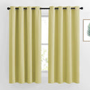 NICETOWN Paler Yellow Room Darkening Curtains 63 inch Length for Kitchen, Grommet Energy Saving Thermal Window Treatments Light Blocking Drapes for Bedroom, 2 Panels, W46 x L63 by TinyTreasures Baby Boutique