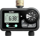 RAINPOINT Brass Sprinkler Timer 2 Stations, Large Digital Water Timer for Garden Hose with 6 Programmable Procedure, with Delay/Manual/Auto Irrigation Mode for Week/Specific/Daily Watering by GreenHaven Gardens