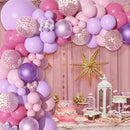 Amandir 175Pcs Pink and Purple Balloon Garland Arch Kit Butterfly Baby Shower Decorations for Girl, Lavender Purple Dusty Pink Balloon for Women Birthday Bridal Shower Wedding Party Supplies by CozyNest Decor