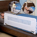 hiccapop 57" x 19" Extra Long Bed Rail for Toddlers, Heavy Duty Swing Down Bed Rail Guard with Soft Mesh Cover Safely Fits Twin, Full, Queen Beds by TinyTreasures Baby Boutique