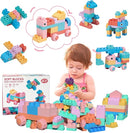Top STEM Soft Building Block Sets for Kids Aged 18 months to 6 years old.Mega Building Blocks for preschool.Large Construction Block Toys for Toddler to Improve Imagination、Creativity、Hands-on Ability by TinyTreasures Baby Boutique