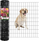 Black PVC Coated Welded Wire Fence 36 Inch x 50 Foot, 2 Inch x 4 Inch 15GA, Garden Border Fencing Roll Vinyl Coating Metal Wire Mesh Hardware Cloth for Yard Vegetable Plant Protection by GreenHaven Gardens