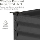 Best Choice Products 48x24x30in Galvanized Raised Garden Bed, Metal Elevated Planter Box, Vegetable Garden for Backyard, Patio, Balcony - Charcoal by GreenHaven Gardens