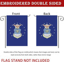 US Embroidered Air Force Garden Flag Double Sided 12x18 inch American Air Force Yard Lawn Garden Flags Banner Heavy Duty Vivid Color Waterproof by GreenHaven Gardens