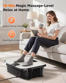 FEIERDUN Vibration Plate Exercise Machine, 400 LBS Capacity Vibration Plate for Lymphatic Drainage, Max Space for Whole-Body Workout & Relaxation at Home by CozyNest Decor