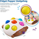 LiKee Fidget Popper Sensory Baby Toys for 10+ Months, Push and Popping Busy Board, Montessori Toys for 1+ Years Old, Airplane Car Travel Toy for Toddlers 1-3 Stress Relief (Hedgehog) by TinyTreasures Baby Boutique