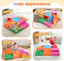 Lischwert Foam Climbing Blocks for Toddlers 1-3, 7pcs Soft Play Set with Crawling Exploration Toys, Indoor Outdoor Infant Safe Blocks for Baby Gym Toddler Playground by TinyTreasures Baby Boutique