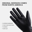 HLDD HANDLANDY Leather Work Gloves for Men & Women, Adjustable Wrist Cowhide Gardening Glove with Reinforced Palm for Driver by GreenHaven Gardens