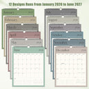 Wall Calendar 2026-2027, 18 Month Calendar from January 2026 to June 2027 14.5" x 11.8" Large Desk Calendar with Twin-Wire Binding for Home Office Planning Personal Organisers, Simple Style by TinyTreasures Baby Boutique