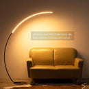 NUÜR Arc Floor Lamp, 67" Tall Black Gold LED Modern Standing Floor Lamp with Remote Control, Arched Bright Floor Lamps for Living Room Bedroom Office Home (Black) by CozyNest Decor