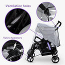bemece Double Stroller Rain Cover, Weather Shield Double Stroller for Side by Side Seats Twin Stroller, Baby Outdoor Activities Accessories, Protects Children from Rain, Snow, Wind by TinyTreasures Baby Boutique