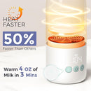 Portable Bottle Warmer for Travel, Dual Heating Modes for Breastmilk & Water, Portable Bottle Milk Warmer with Fast Heating & Long Battery Life, 10 Ounces Large Capacity (Green) by TinyTreasures Baby Boutique
