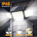 Solar Motion Sensor Outdoor Lights Waterproof - 3000LM 3 Modes Security Lights Outdoor 270° Illumination IP65 LED Solar Flood Wall Light for Garden Yard Patio Pathway by GreenHaven Gardens