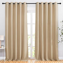 NICETOWN Blackout Draperies Curtains Panels - Window Treatment Thermal Insulated Solid Grommet Blackout Curtains/Panels/Drapes for Bedroom (Biscotti Beige, Set of 2, 66 by 90 Inch) by TinyTreasures Baby Boutique