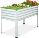Best Choice Products 48x24x30in Galvanized Raised Garden Bed, Metal Elevated Planter Box, Vegetable Garden for Backyard, Patio, Balcony - Silver by GreenHaven Gardens