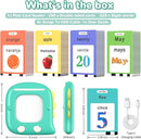 Kidzdo Talking Flashcards for Toddlers, 520 Bilingual English Sight Words Educational Learning Toy, Birthday Xmas Gift for Kids 2-6, Pocket Speech Therapy Toys by TinyTreasures Baby Boutique