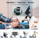 Digital Microscope with 7" LCD Screen,1500X Magnification Soldering Microscope with HDMI,Coin Microscope with 12MP Image Sensor,Windows/Mac/TV Compatible（32GB Card） by TinyTreasures Baby Boutique