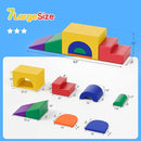 Soft Foam Climbing Blocks Set – Large 5-in-1 Soft Play Toys Crawling & Sliding Climbing Arch for Toddlers, Foam Playset for Nursery,Preschool (Classic American Color) by TinyTreasures Baby Boutique