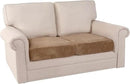 PrinceDeco Stretch Velvet Couch Cushion Covers, Soft Cushion Slipcover for Chair Loveseat Sofa Cushion Furniture Protector Seat Cushion Sofa Cover (Each Width Up to 29.5", Camel) by CozyNest Decor
