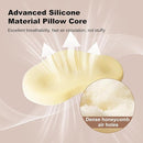 Reidio 1pc Toddler Silicone Pillow Breathable Toddler Pillow with Removable Cotton Pillowcase Kids Pillows for Sleeping Machine Washable (Rose, H1) by TinyTreasures Baby Boutique
