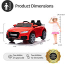 Kids Electric Car, Licensed Audi 6V Kids Ride on Toy Car for Toddlers with Remote - Red by TinyTreasures Baby Boutique