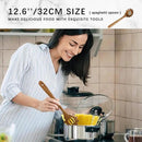 Wooden Spoons for Cooking, Nonstick Cooking Utensil Set with 8 Piece Acacia Wooden Spatulas and Spoons for Cooking, Terrific for Everyday Kitchen Tasks by CozyNest Decor