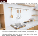 Bamboo Spice Rack Drawer Organizer - 8 Pieces Set- 11" Wide Per Piece - Combine Pieces Into 22" Wide Rack (11" or 22") by CozyNest Decor