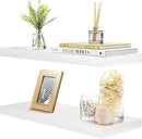 Sorbus Floating Shelves for Wall - 24" Bathroom Shelves, Wall Decor for Bedroom, Kitchen, Living Room, Home Decor & Book Storage - Mounted Floating Shelf with Invisible Brackets (White, 2 Pack) by CozyNest Decor