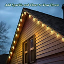 C9 LED Christmas Lights, 134FT 200Bulbs Outdoor Christmas Decorations for House Waterproof String Lights Extendable Green Wire Fairy Lights for Patio Xmas Garden Party Wedding Indoor Warm White by GreenHaven Gardens