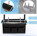 Bedside Storage Caddy/Bedside Hanging Storage Bag for Headboards Bunk Beds Dorm Rooms Book Phone Magazine Holder (New Black) by CozyNest Decor