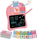 Kids Educational Learning Toys with Math Games,Talking Flash Cards and Writing Drawing Tablet, Speech Therapy Autism Sensory Toys Gifts for Toddler Preschool Activities Boys Girls Ages 3-10 (Pink) by TinyTreasures Baby Boutique