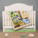Brandream Jungle 3- Piece Nursery Crib Bedding Sets for Boys - Zebra Elephant Lion Monkey Giraffe Crocodile Birds - Playful Animal Zoo by TinyTreasures Baby Boutique