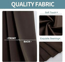 ChrisDowa Brownout Curtains 70 inches Wide for Bedroom - 2 Panels Set Extra Wide Grommet Thermal Insulated Room Darkening Curtains for Living Room (Brown, 70 x 84 Inch) by CozyNest Decor