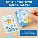 Walkie Talkies for Kids Rechargeable 2 Pack, Wearable Wrist & Lanyard Watch with Flashlight, Fun Stickers, Toys Gifts for Boys Girls Age 3-12 for Outdoor Camping, Hiking, Birthday, Christmas (Blue) by TinyTreasures Baby Boutique