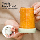 KeaBabies 4pk 8oz & 4pk 4oz Glass Baby Food Containers with Lids - Leak-Proof, Microwavable Small Glass Jars, Baby Purees & Toddler Snack Storage Containers, BPA-Free, Dishwasher & Freezer Safe(Sage) by TinyTreasures Baby Boutique