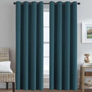 H.VERSAILTEX Premium Blackout Thermal Insulated Room Darkening Curtains for Bedroom/Living Room - Classic Grommet Top (2 Panels, Dark Teal, 52 Inch by 108 Inch) by CozyNest Decor