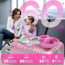 iClever BTH20 Active Noise Cancelling Headphones for Kids, 60H Play Time,Type C Fast Charging, Safe Volume 80dBA, Bluetooth5.4, Award-Winning Kids Headphones Wireless for iPad Tablet Airplane, Pink by TinyTreasures Baby Boutique