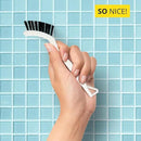 6-Pack Grout Cleaner Brush Scrub Set - Stiff Bristle Scrubbing & Detail Cleaning Brushes for Household Use on Bathtub, Shower, Kitchen, Tile Floors, Sink, Grooves, Window Tracks, Drains by CozyNest Decor